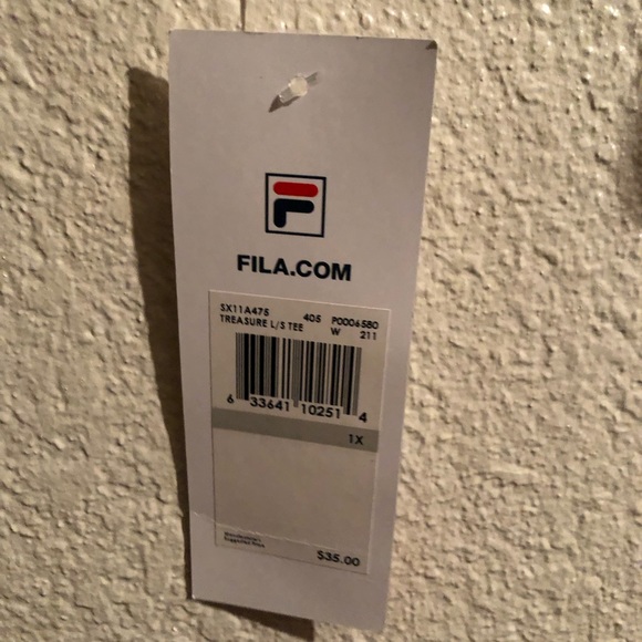 FILA LONG SLEEVE TEE SIZE 1X - Picture 4 of 5